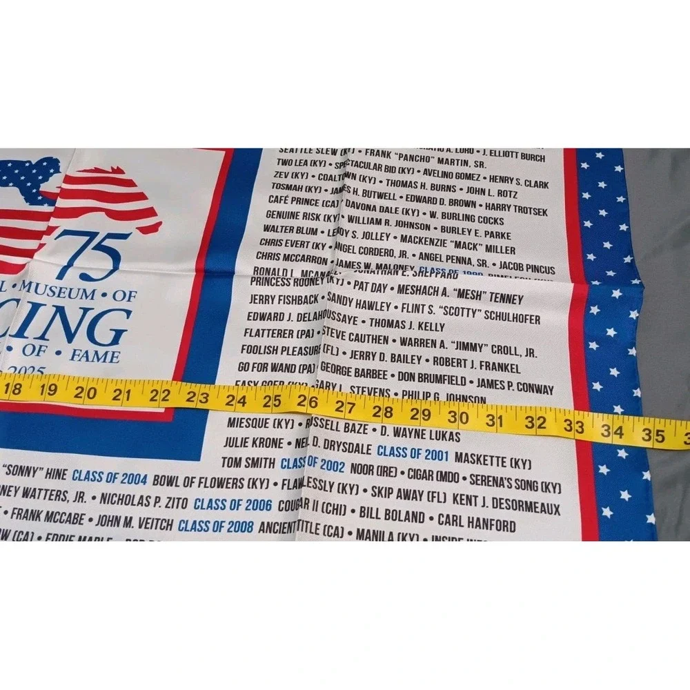 Museum Of Horse Racing Hall Of Fame Scarf banner kentucky derby Thoroughbred